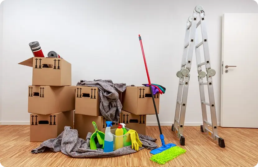 A room showcasing various boxes